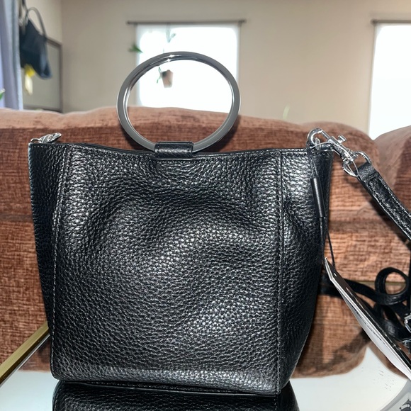 Karl Lagerfeld Black Leather Crossbody Bag - Picture 2 of 7